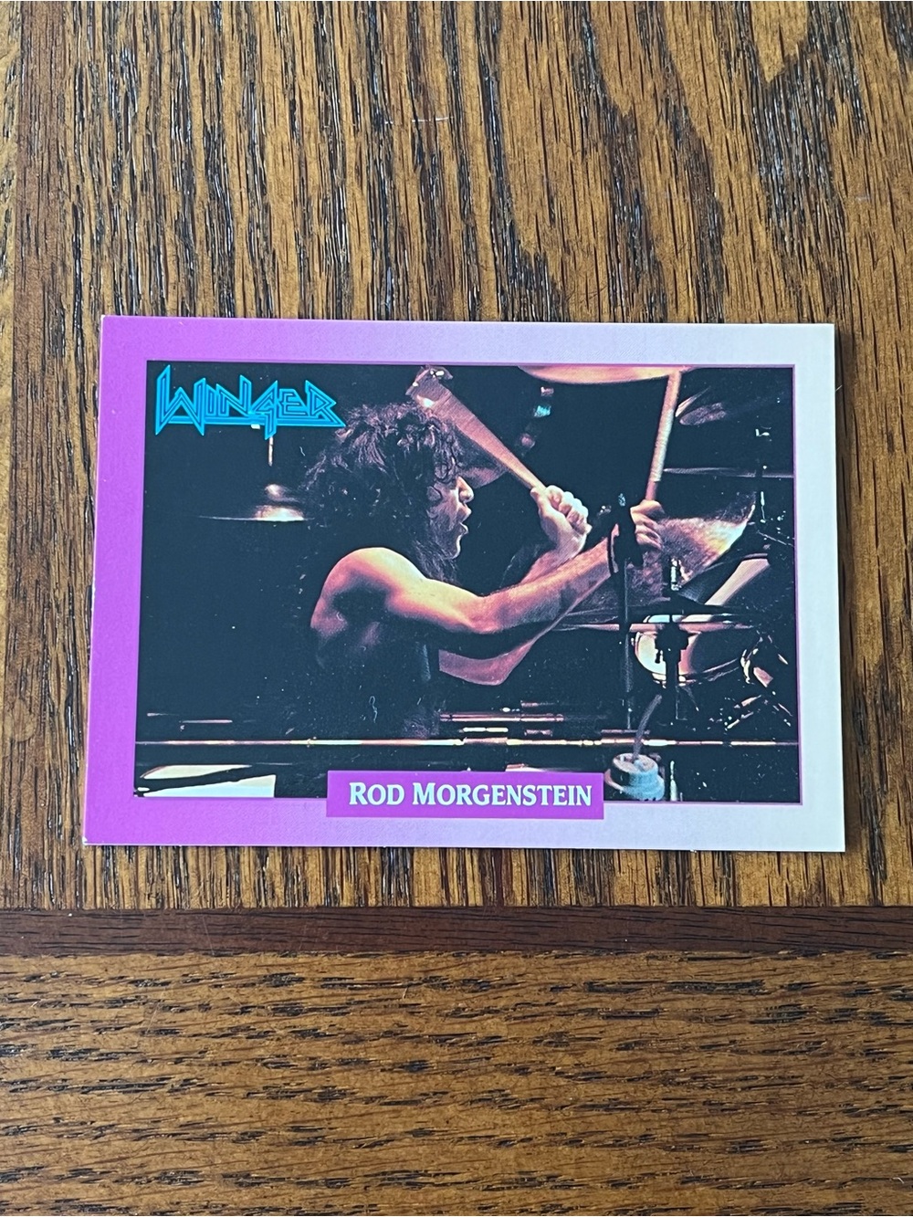 Brockum RockCards Winger Rod Morgenstein Trading Card 72 1991